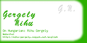 gergely mihu business card